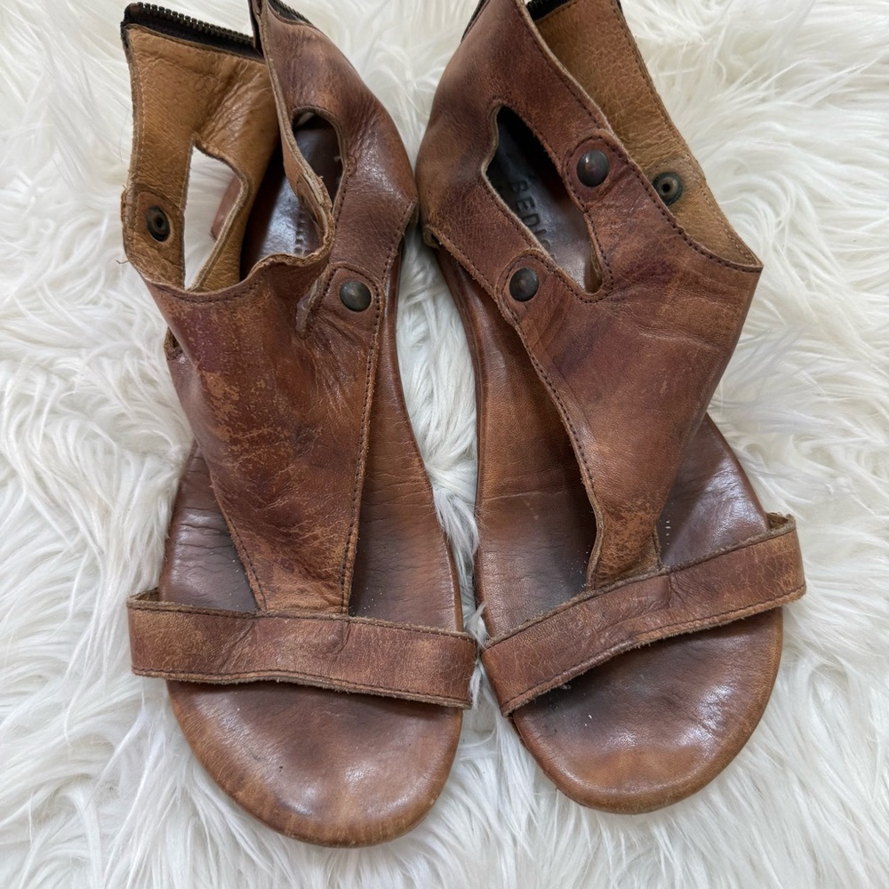 Bed Stu Soto Sandal Tan Rustic Leather - Picture 3 of 6